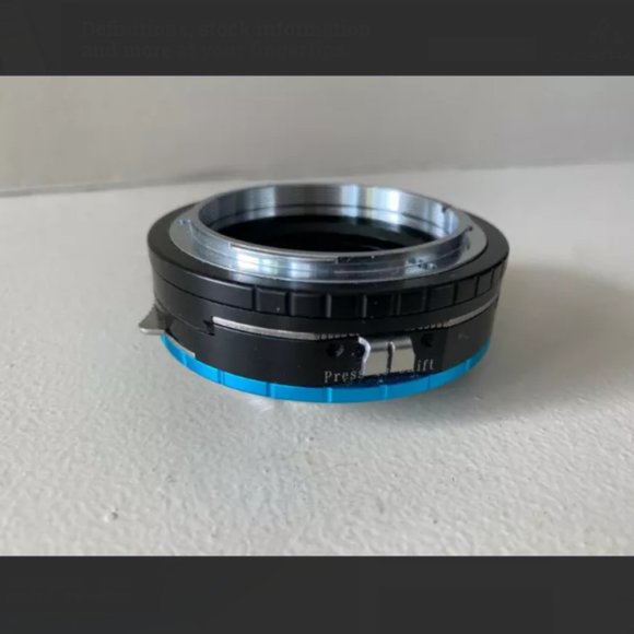 Fotodiox Pro Lens Mount Shift Adapter Canon FD to Sony NEX E - Picture 3 of 5